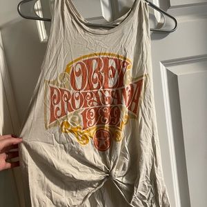 Obey tank with back cutout